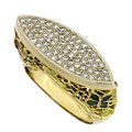 Кольцо с бриллиантами и эмалью, Золото 750